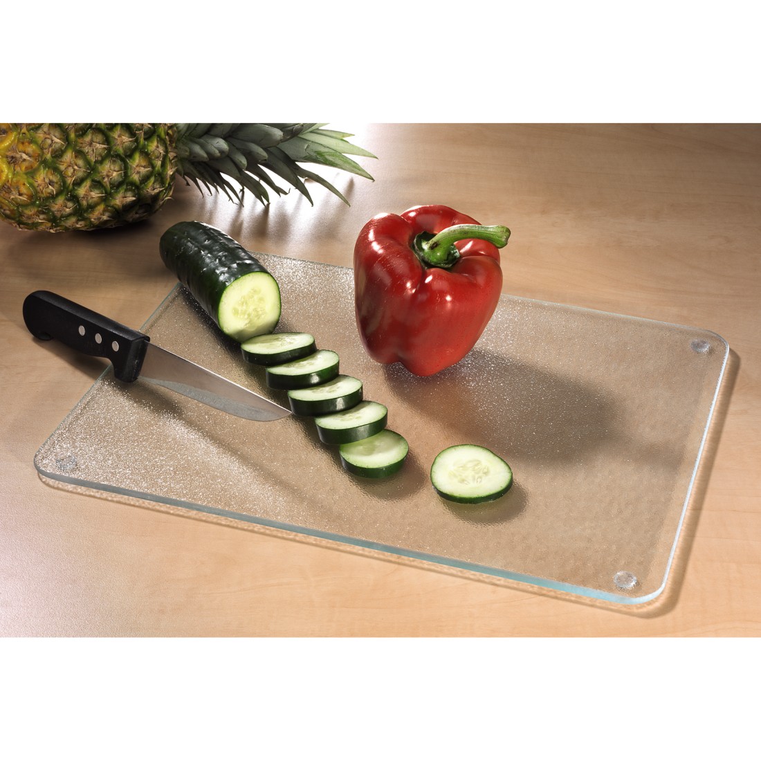 Verre à découper planche à découper Plan De Travail économiseur Tropical Feuilles Feuilles Tropic 60x52