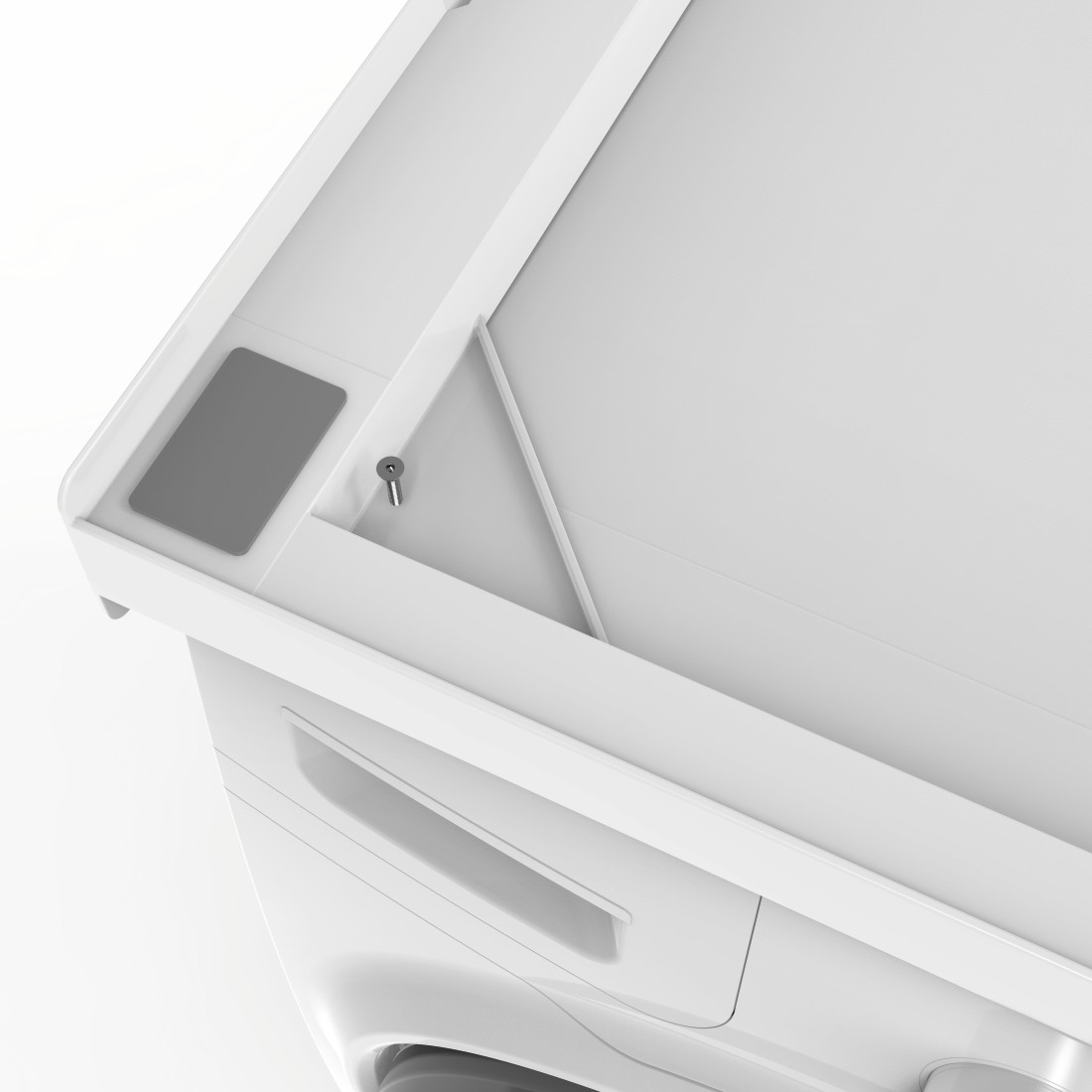 dex Druckfähiges Detail - Xavax, Zwischenbaurahmen Basic für Waschmaschine und Trockner, 250kg Traglast