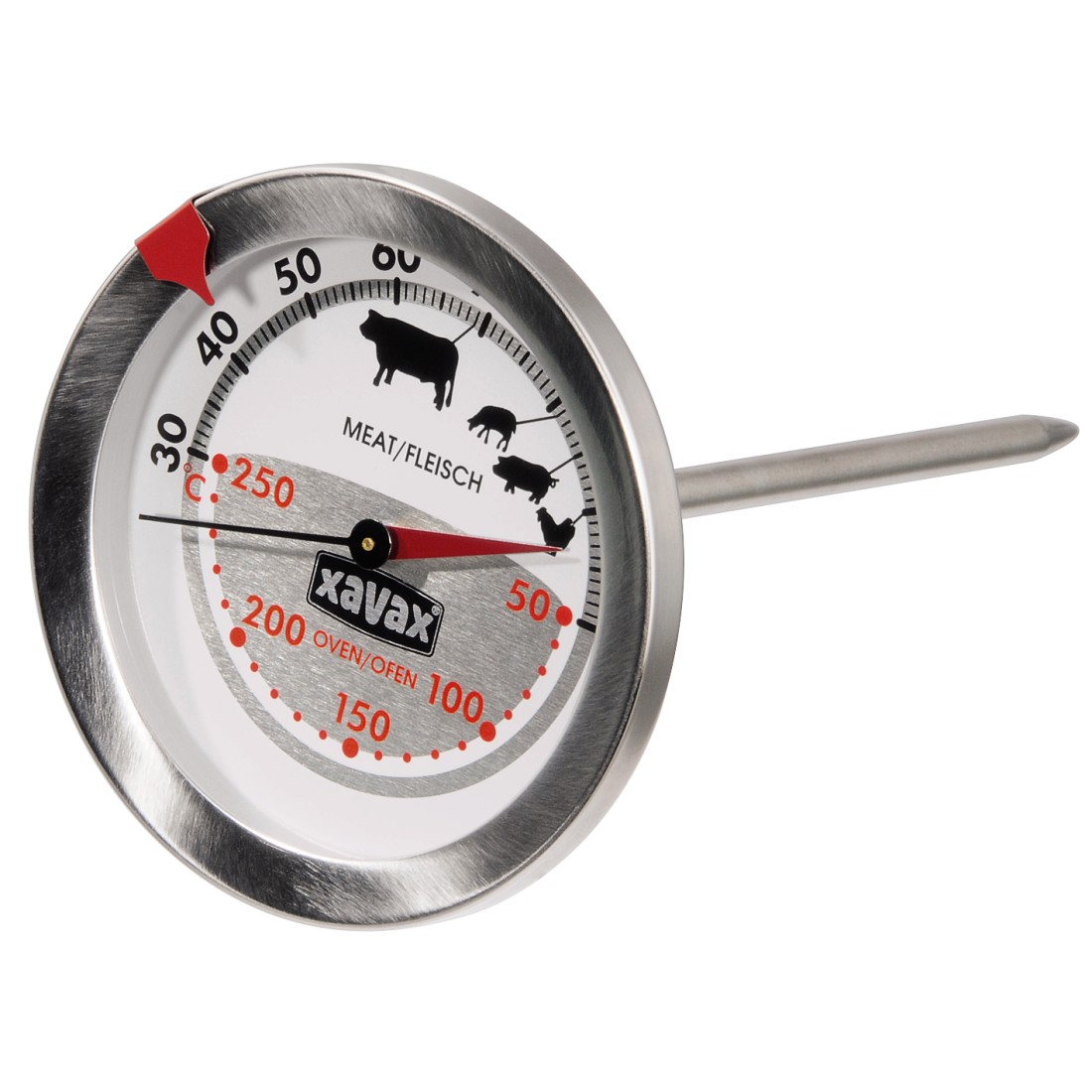 Mechanisches Fleisch- und Ofenthermometer