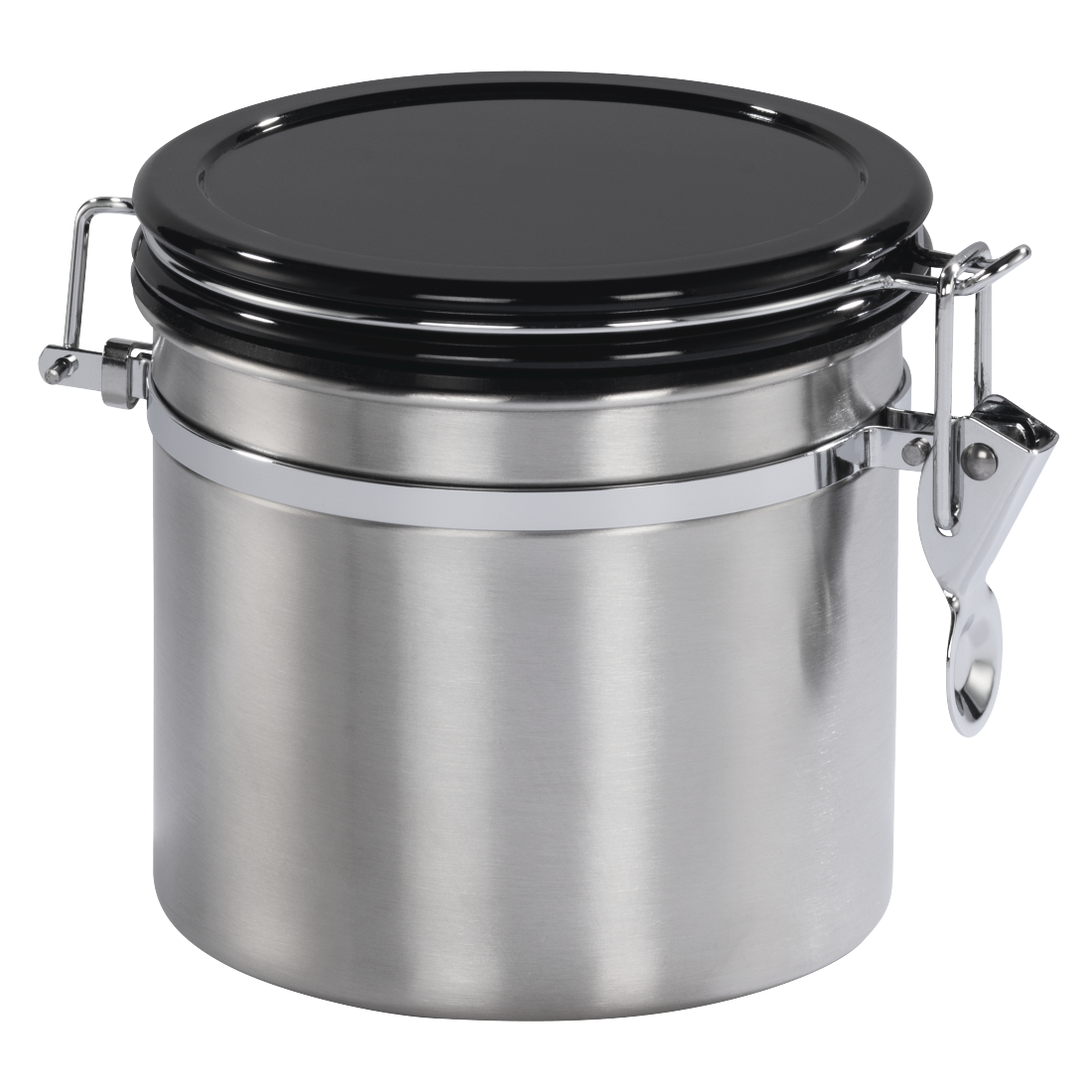 abx High-Res Image - Xavax, Boîte en acier inoxydable pour 500 g de café moulu, argentée
