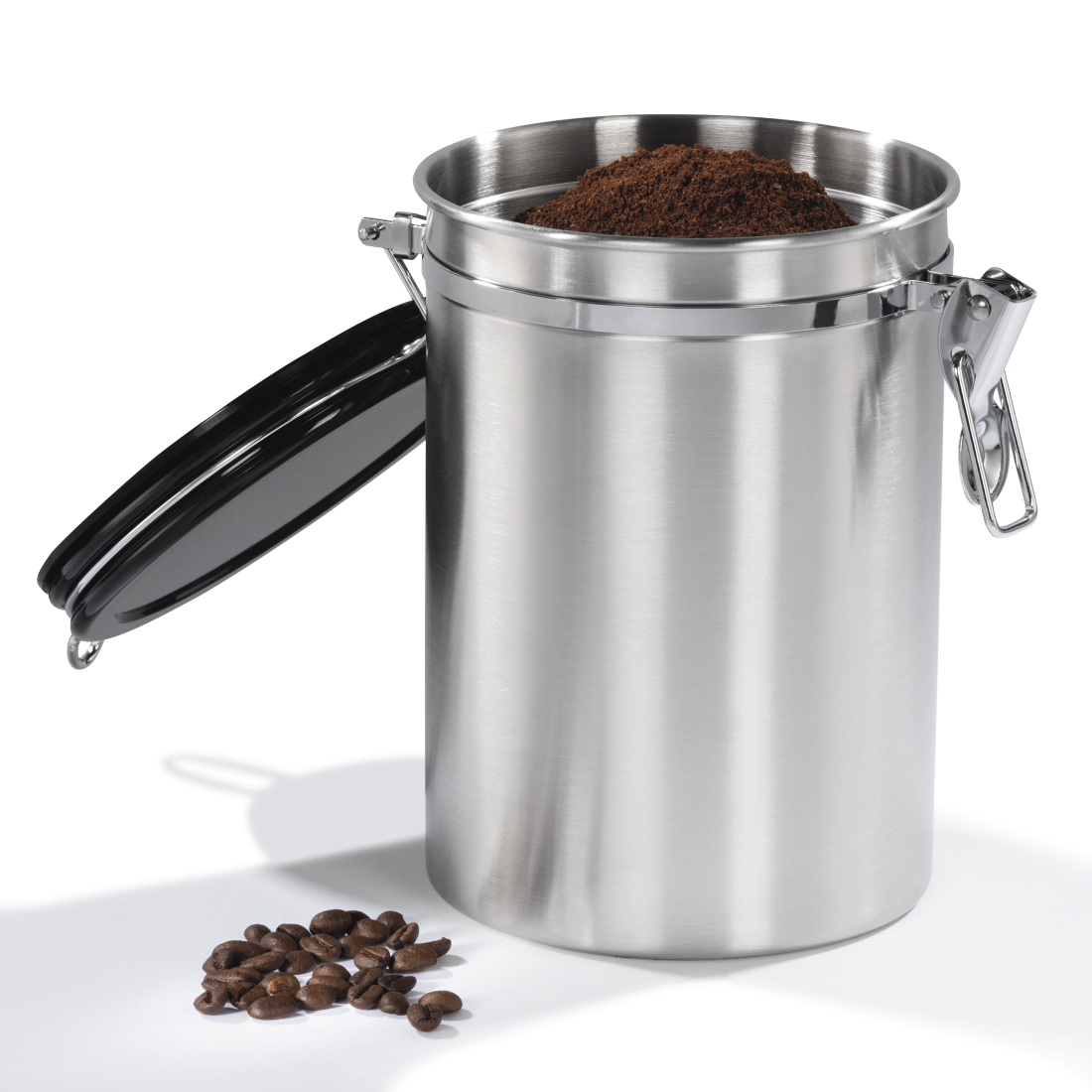 abx3 Druckfähige Abbildung 3 - Xavax, Edelstahldose für 1000 g gemahlenen Kaffee, Silber