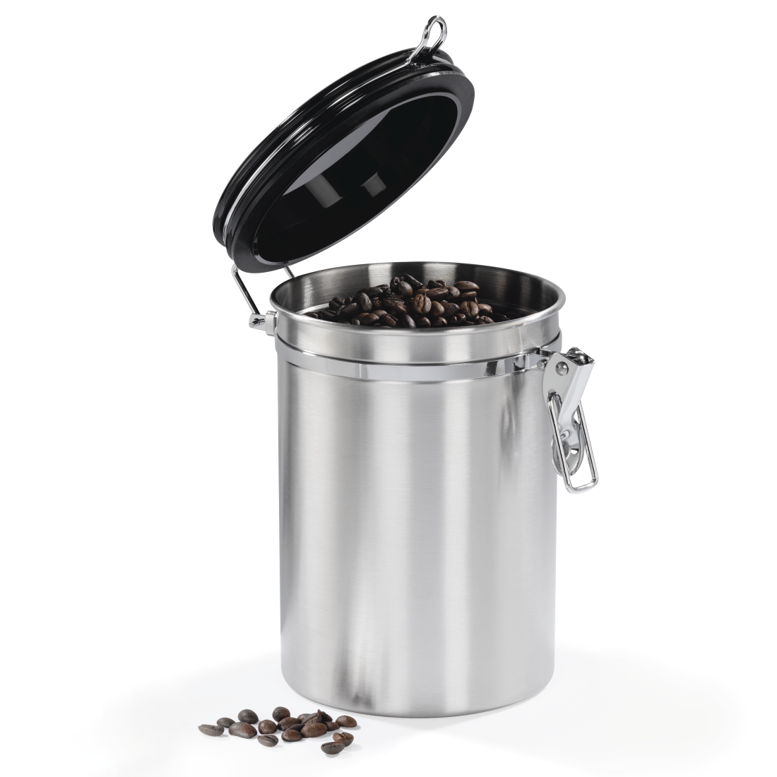 abx4 Druckfähige Abbildung 4 - Xavax, Edelstahldose für 1000 g gemahlenen Kaffee, Silber