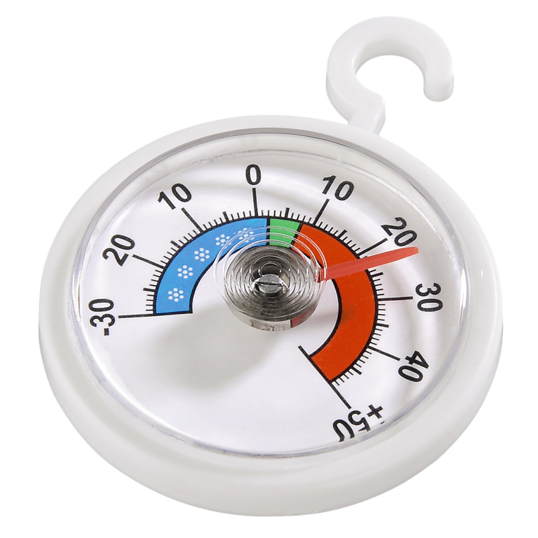 abx Druckfähige Abbildung - Xavax, Analoges Thermometer für Kühlschrank, Gefrierschrank und Kühltruhe, rund