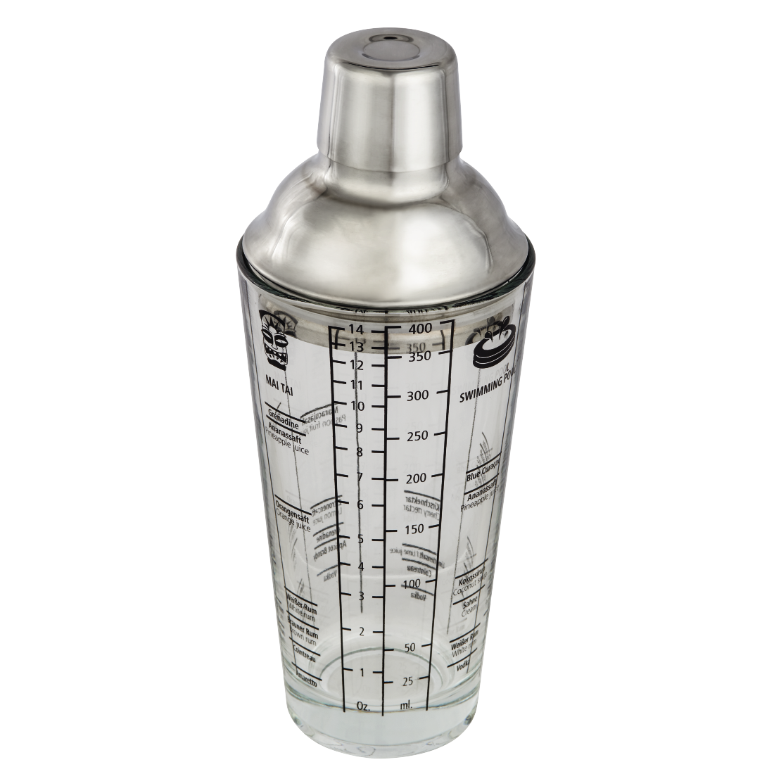 abx Druckfähige Abbildung - Xavax, Cocktail-Shaker aus Glas, 400 ml