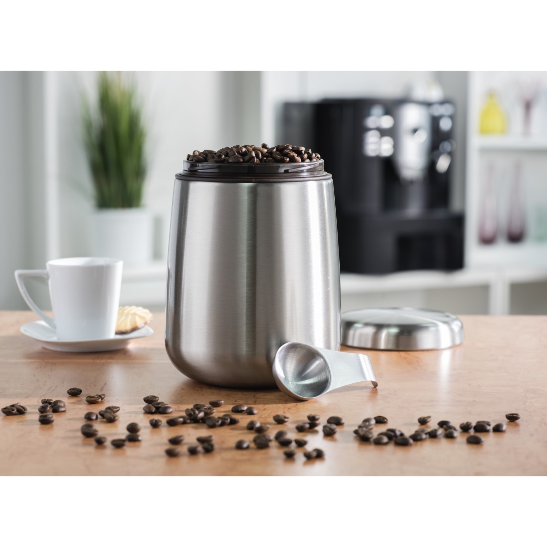 awx5 Druckfähige Anwendung 5 - Xavax, Edelstahldose für 500 g Kaffeebohnen, Silber