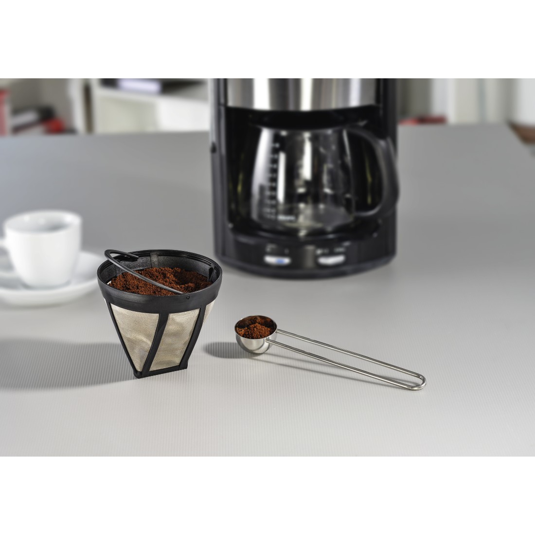 awx Druckfähige Anwendung - Xavax, Dauerfilter für Kaffeemaschine, Ersatz für Filtergröße 4