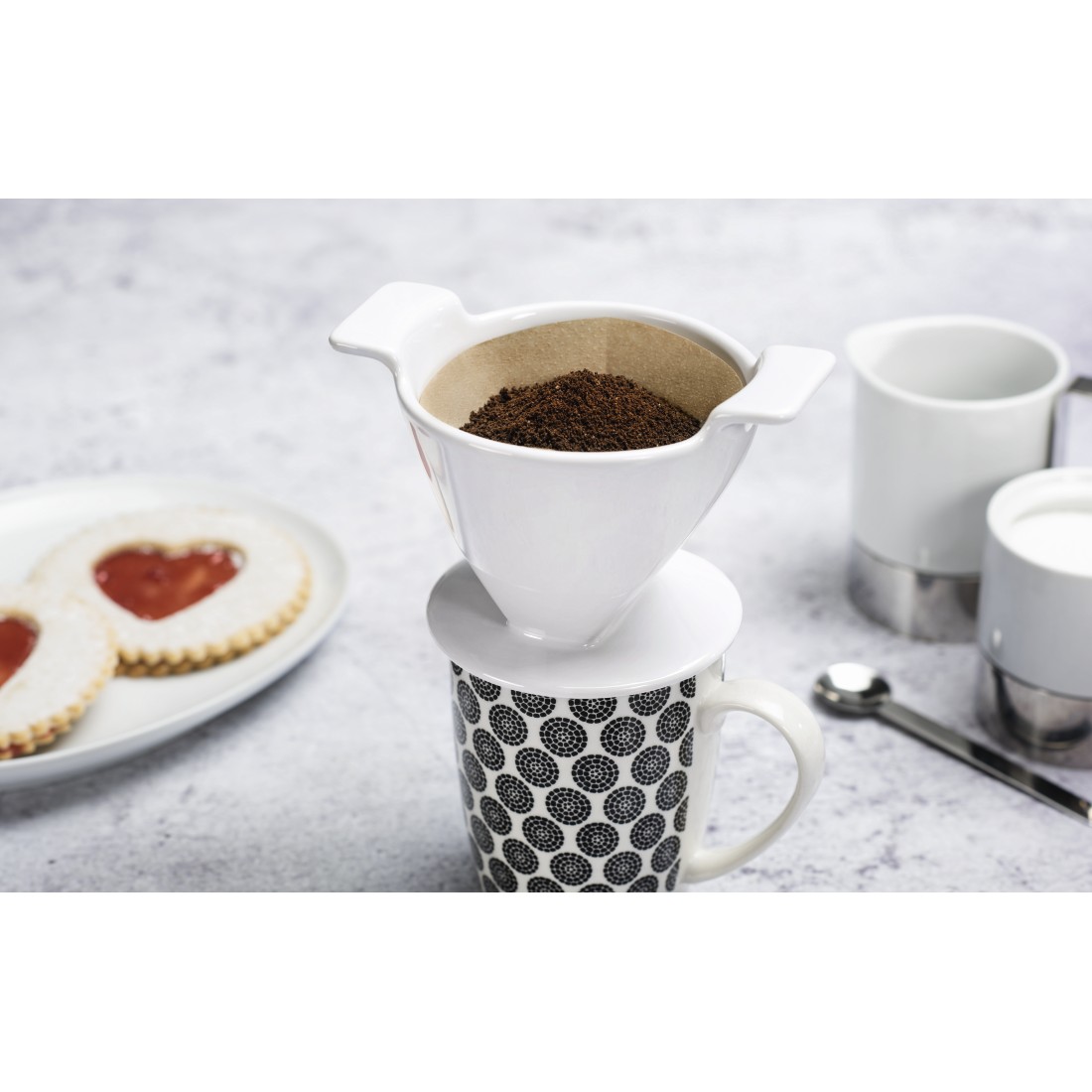 awx High-Res Appliance - Xavax, Porcelain Coffee Filter, size 2, white
