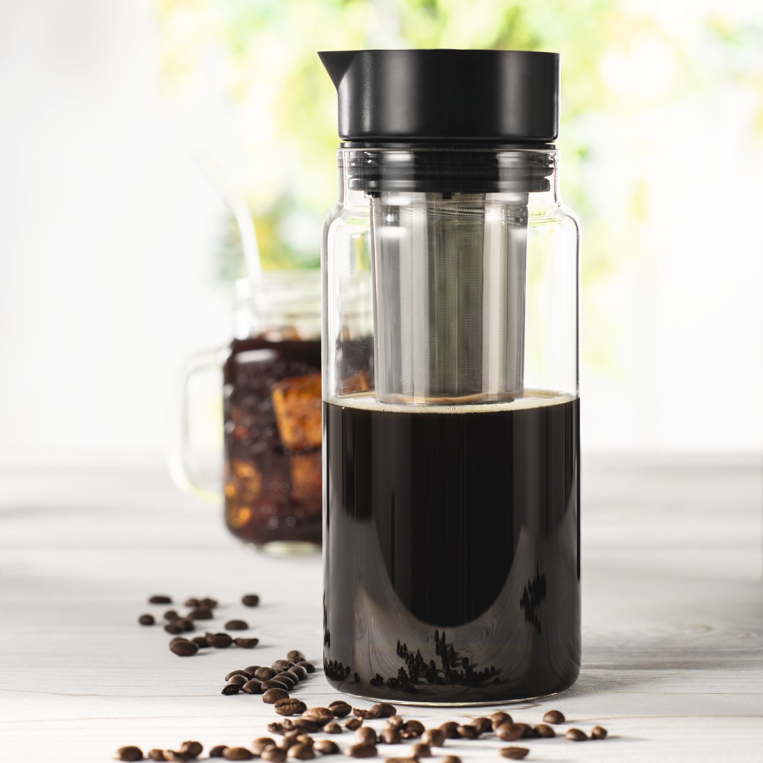 awx Druckfähige Anwendung - Xavax, Cold Brew Kaffeebereiter aus Glas, 1L