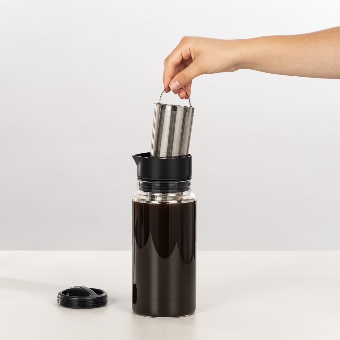 awx5 Druckfähige Anwendung 5 - Xavax, Cold Brew Kaffeebereiter aus Glas, 1L