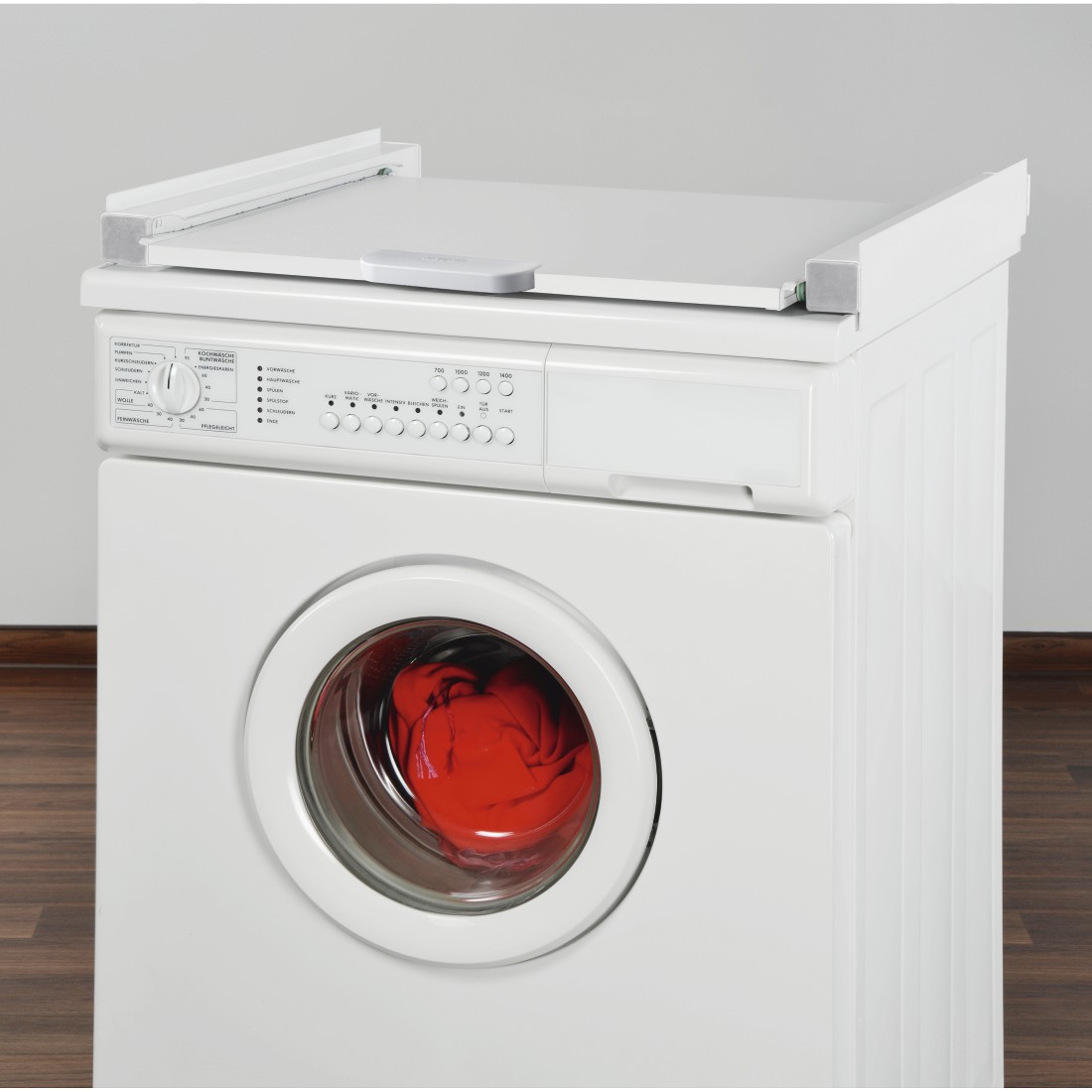 awx Druckfähige Anwendung - Xavax, Zwischenbaurahmen für Waschmaschine und Trockner, mit Auszug als Ablage