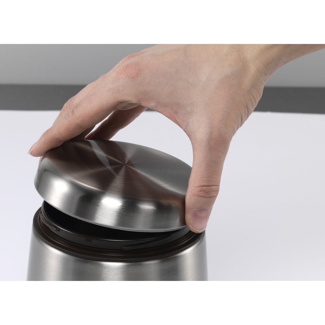 dex Druckfähiges Detail - Xavax, Edelstahldose für 500 g Kaffeebohnen, Silber