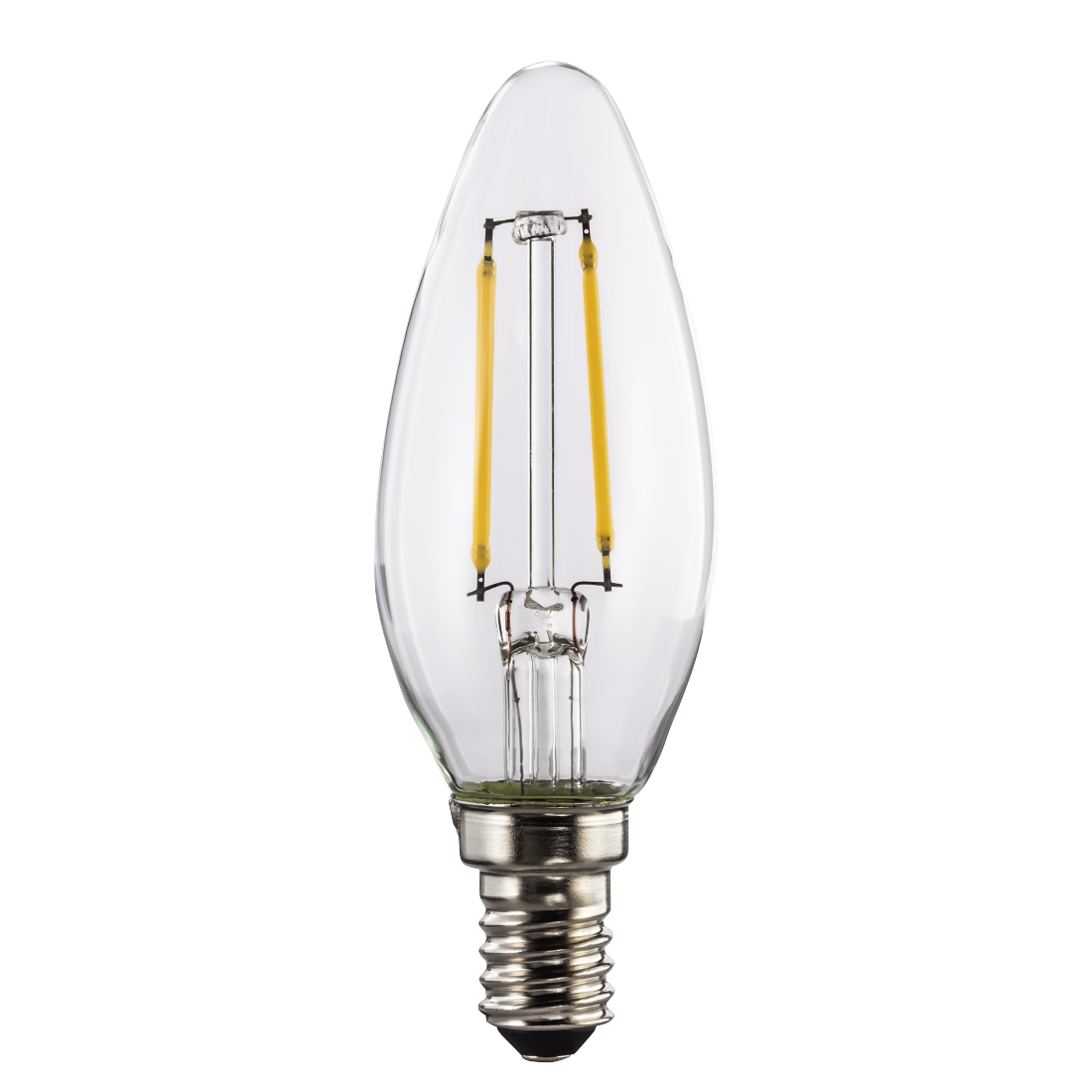 abx Druckfähige Abbildung - Xavax, LED-Filament, E14, 250lm ersetzt 25W, Kerzenlampe, Warmweiß