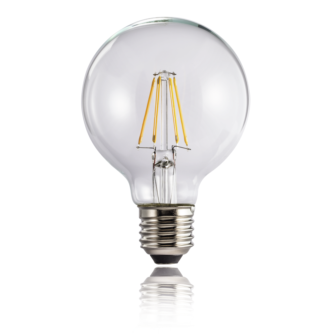 abx2 High-Res Image 2 - Xavax, Ampoule filament à LED, E27, 470lm rempl. ampoule globe 40W, blc chaud