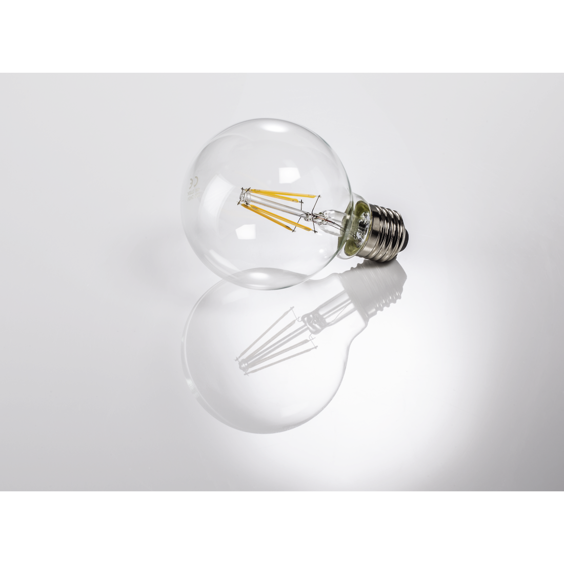 abx3 High-Res Image 3 - Xavax, LED Filament, E27, 470lm replaces 40W, globe bulb, warm white