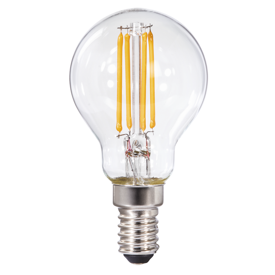 abx High-Res Image - Xavax, LED Filament, E14, 470lm Replaces 40W, Drop Bulb, warm white, Dimmable