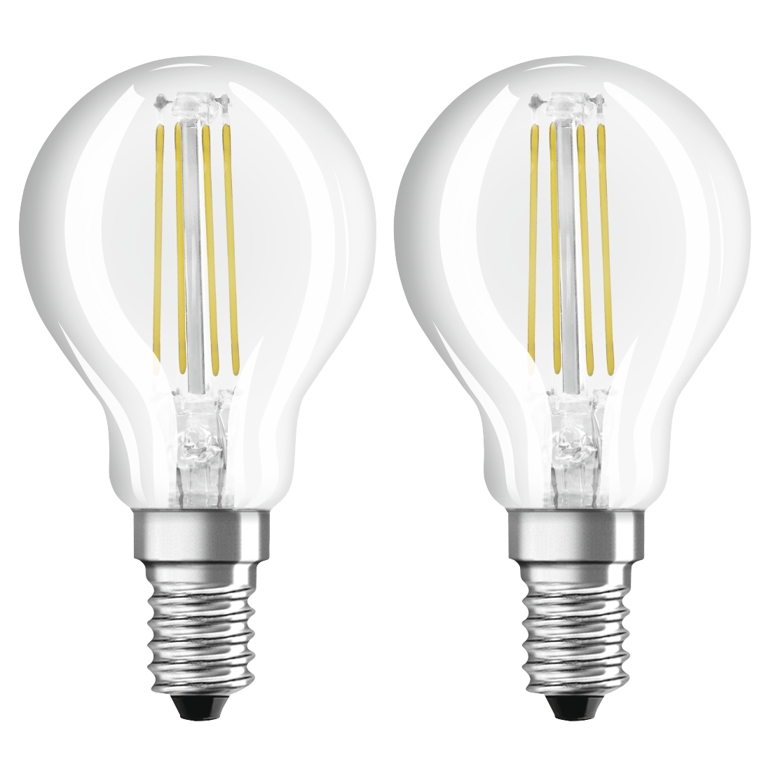 abx Druckfähige Abbildung - Xavax, LED-Filament, E14, 470lm ersetzt 40W, Tropfenlampe, Warmweiß, 2 Stück