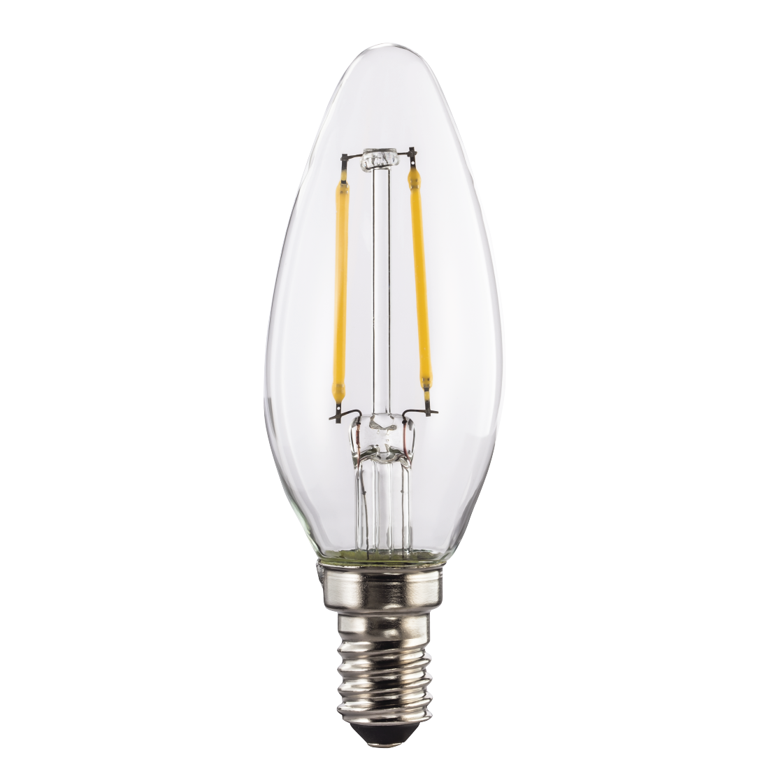 abx Druckfähige Abbildung - Xavax, LED-Filament, E14, 250lm ersetzt 25W, Kerzenlampe, Warmweiß, Klar