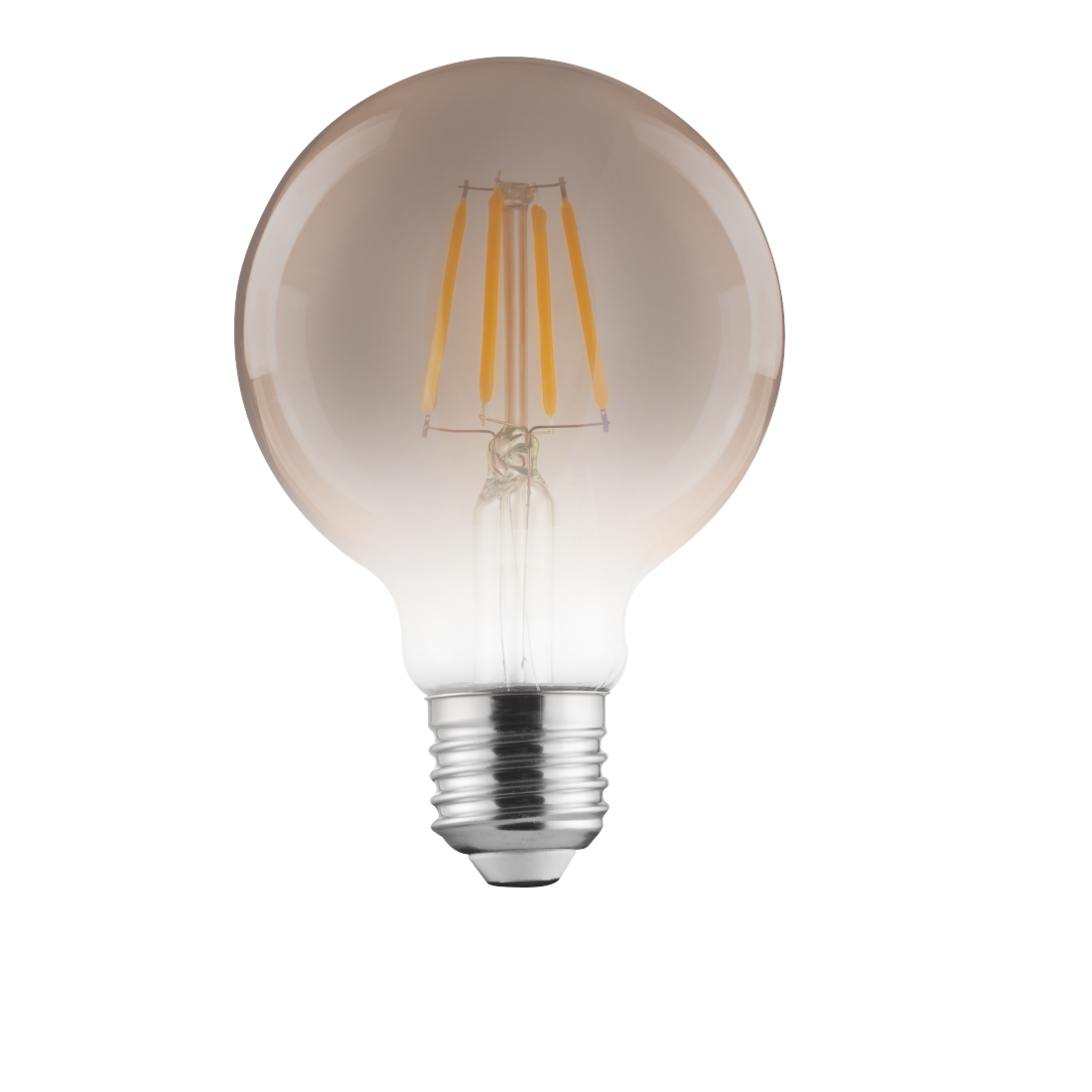 abx Druckfähige Abbildung - Xavax, LED-Filamemt, E27, 450lm 6W, Vintage-Lampe Globe 80, Warmweiß