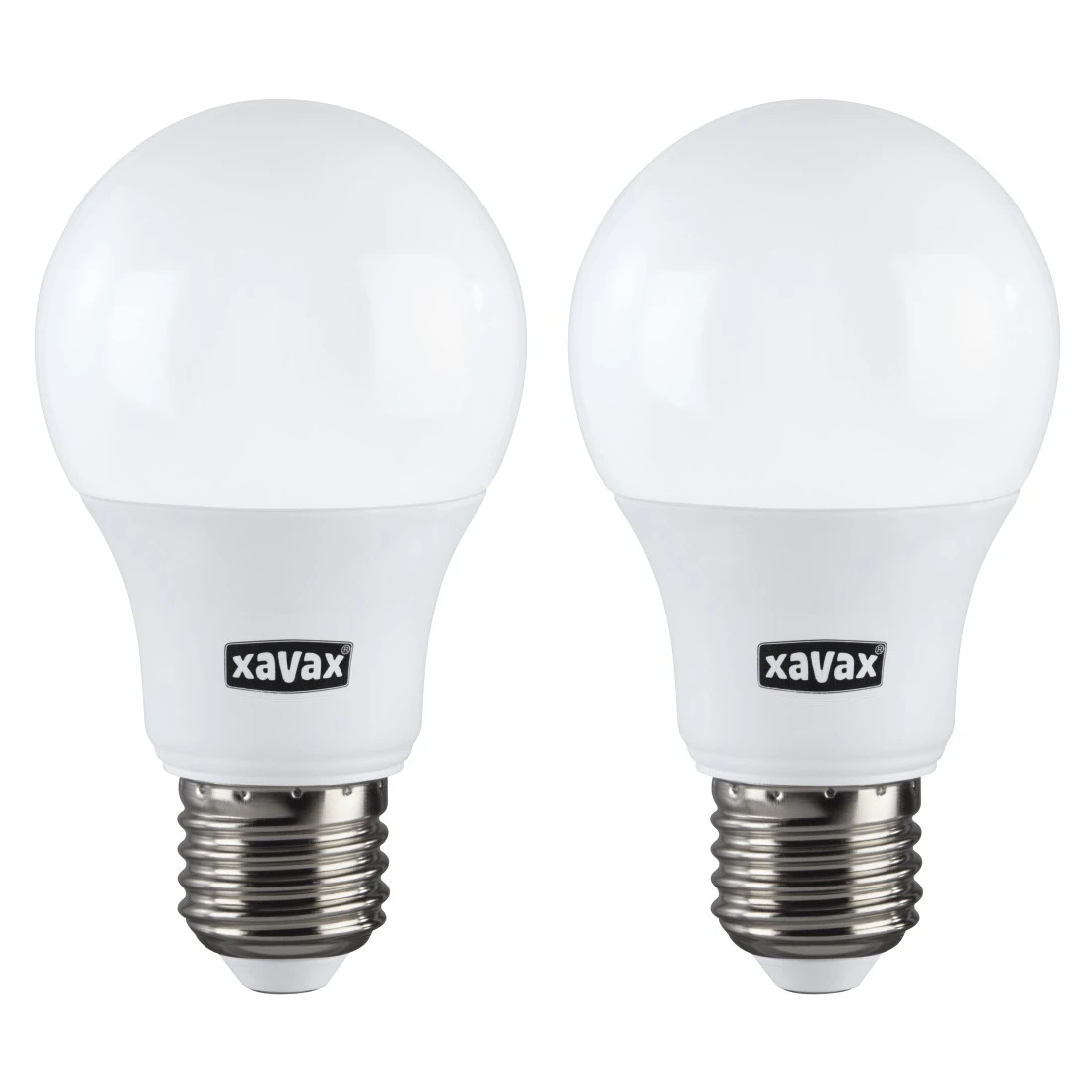 abx Druckfähige Abbildung - Xavax, LED-Lampe, E27, 806lm ersetzt 60W, Glühlampe, Warmweiß, 2 Stück