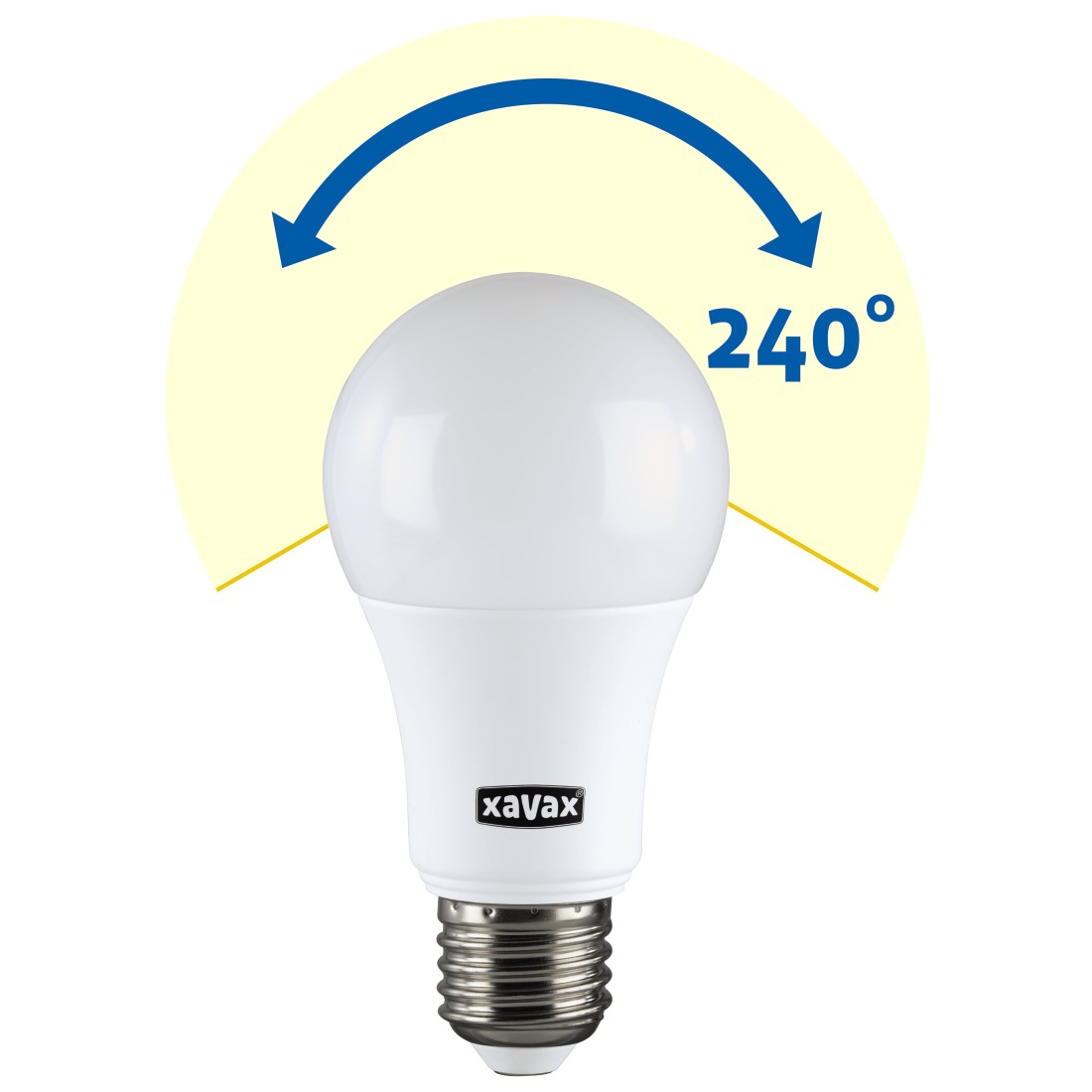 awx Druckfähige Anwendung - Xavax, LED-Lampe, E27, 806lm ersetzt 60W Glühlampe, Warmweiß, RA90