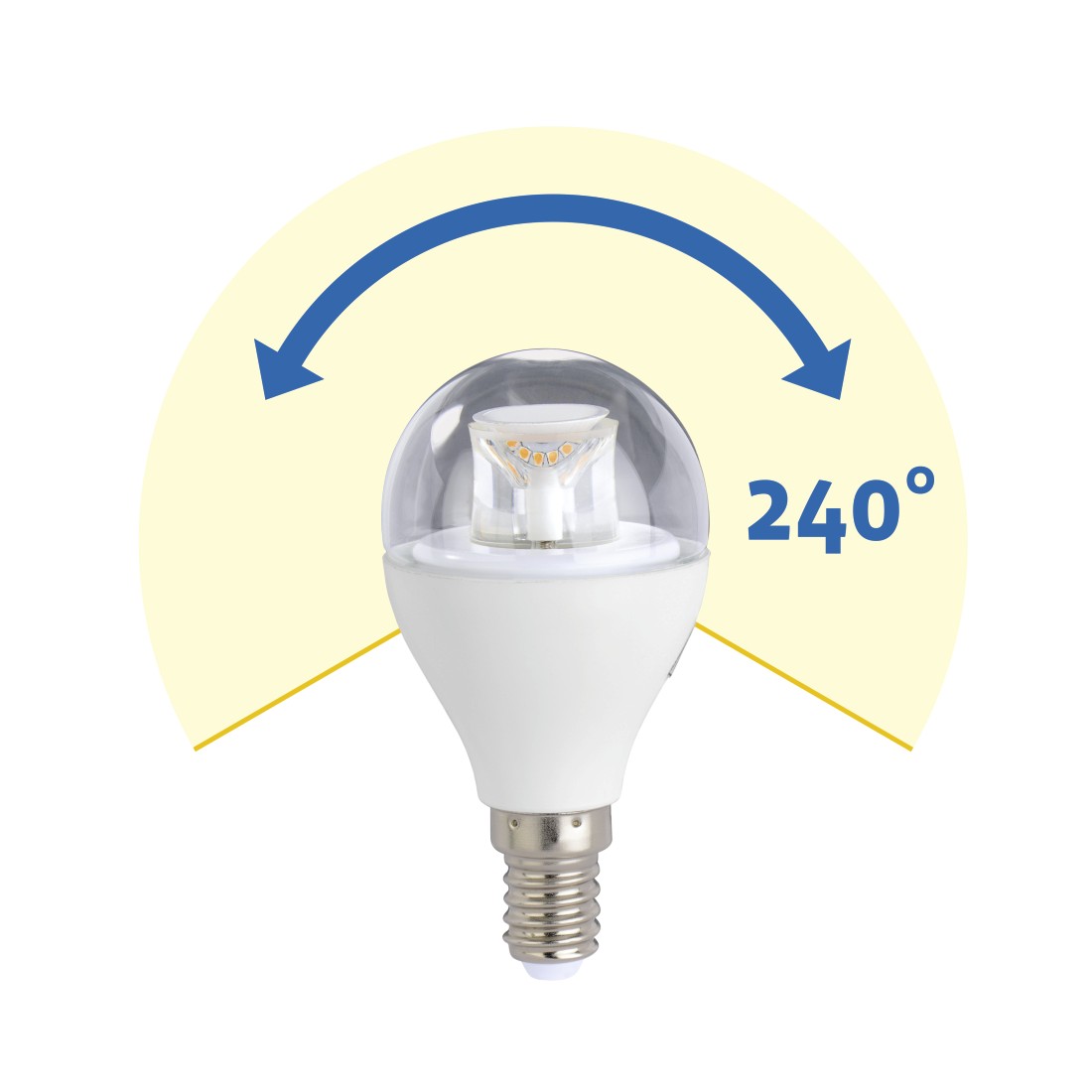 awx High-Res Appliance - Xavax, LED Bulb, E14, 470lm replaces 40W, drop bulb, warm white, dimmable