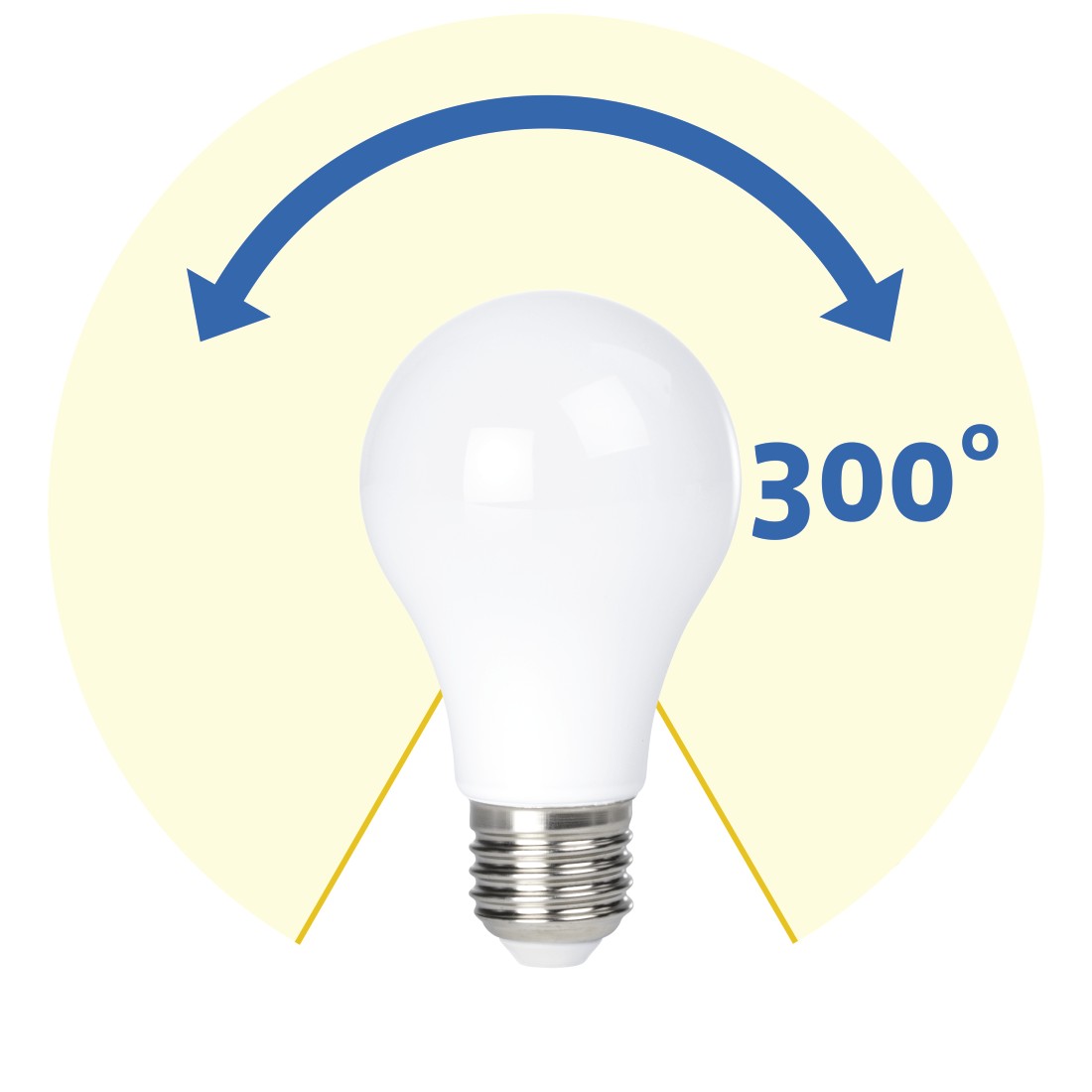 awx High-Res Appliance - Xavax, LED Bulb, E27, 630lm replaces 50W Bulb, warm white, full glass