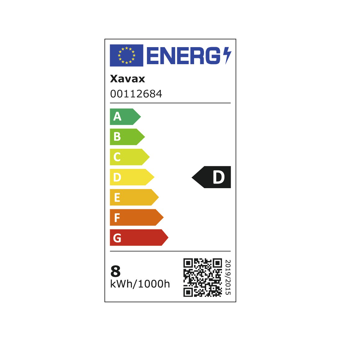 eex Druckfähige Energieeffizienz-Grafik - Xavax, Ampoule filament LED, E27, 1055lm rempl. ampoule incand., 75W, blc chd
