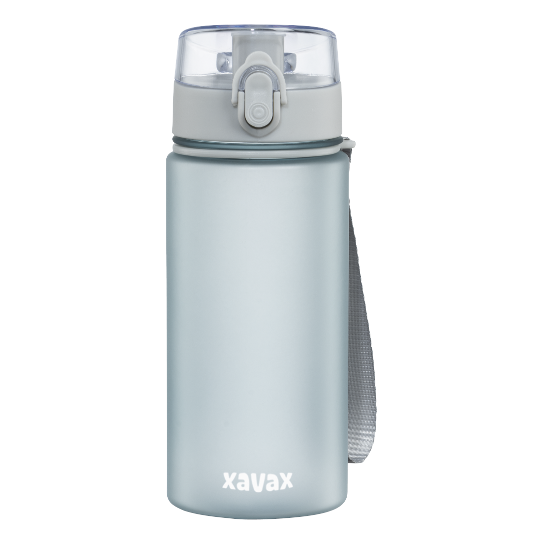 abx2 Druckfähige Abbildung 2 - Xavax, Sport-Trinkflasche, 500ml, auslaufsicher, Schlaufe, Einhandverschluss, Blau