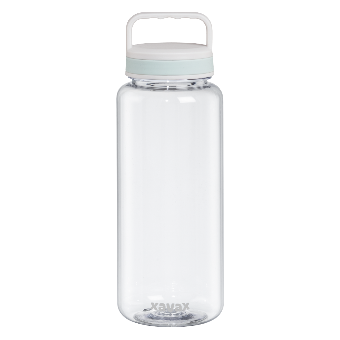 abx Druckfähige Abbildung - Xavax, Trinkflasche, 1250ml, auslaufsicher, Henkel, Schraubverschluss, Transparent