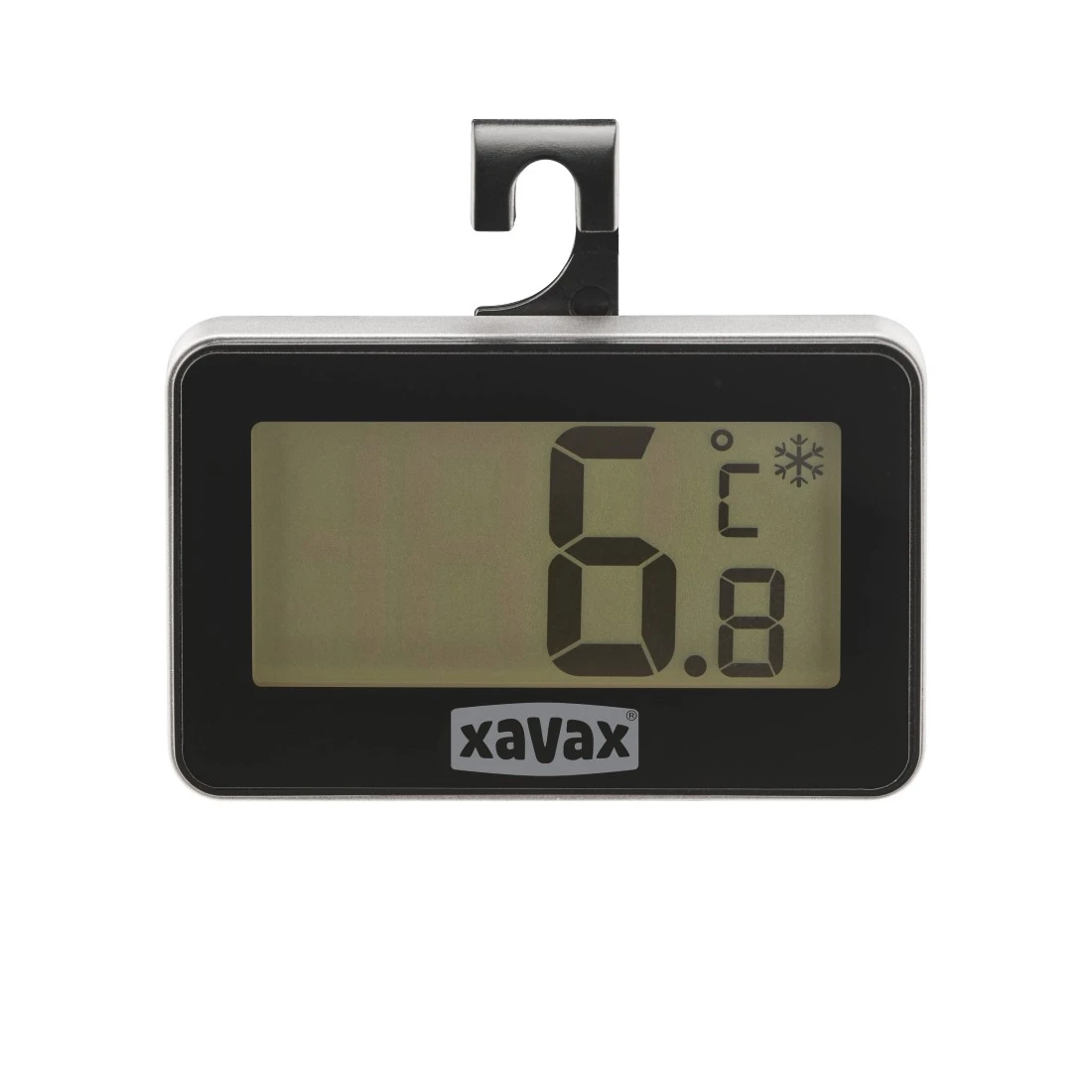 abx2 Druckfähige Abbildung 2 - Xavax, Digitales Thermometer für Kühlschrank, Gefrierschrank u. Kühltruhe, Schwarz